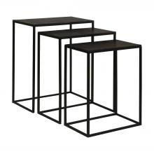  25040 - Coreene Iron Nesting Tables S/3